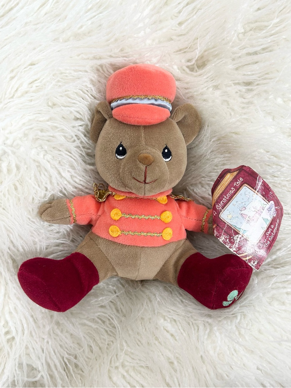 2001 Precious Moments Tender Tails Nutcracker Toy Soldier Bear Plush NWT Vintage